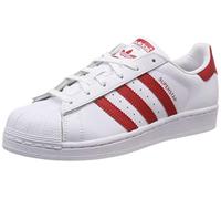 adidas Superstar J, Sneaker Unisex - Bambini e ragazzi, White Scarlet Scarlet, 35.5 EU