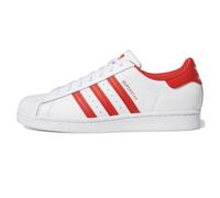 Adidas Superstar Uomo Bianco Rosso 41 42 43 44 45 scarpe ginnastica Originali