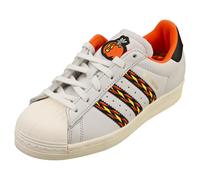 adidas Superstar Uomo - Sneakers in Pelle e Sintesi Grigio e Bianco - 38 EU