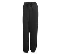 adidas SZN - Pantaloni Larghi da Donna, in Pile, Taglia L, Colore: Nero