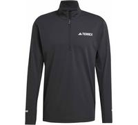 Adidas - T-shirt con mezza zip - Xperior Half Zip Longsleeve Tee Black per Uomo - Taglia XL - Nero