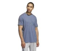 adidas T-Shirt da Basket da Uomo Ringer Graphic Preloved Ink/White, 3XL Plus, Inchiostro preamato, Bianco, 3XL, Inchiostro Preloved/Bianco, 3XL