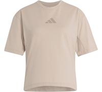 Adidas - T-shirt da trail running elasticizzato e traspirante - W XPL Trail Tee Taumer per Donne - Taglia L - Beige
