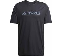 Adidas - T-shirt da trail running leggero e traspirante - Multi Logo Tech TeeT Black per Uomo - Taglia M - Nero
