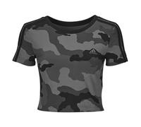 adidas T-shirt Essentials 3-Stripes Camo Print Baby T-Shirt in Nero EU L