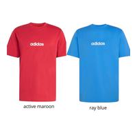 adidas Homme Essentials Linear Single Jersey Tee, Ray Blue/off White, M
