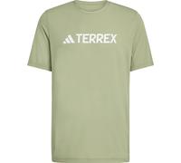 Adidas - T-shirt tecnico e leggero da escursionismo - MT Logo Tech Tee Verten per Uomo in Poliestere Riciclato - Taglia XL - Verde