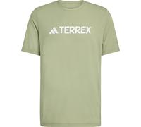 Adidas - T-shirt tecnico e leggero da escursionismo - MT Logo Tech Tee Verten per Uomo in Poliestere Riciclato - Taglia L - Verde