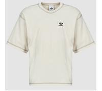 Adidas Originals Trefoil Essentials Oversized Short Sleeve T-shirt Beige S Uomo