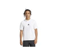 adidas Homme Essentials Small Logo Single Jersey Tee, White/Black, S
