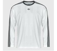 adidas T-shirts a maniche lunghe adidas Adicolor Jacquard Long-Sleeve Jersey in Bianco EU S