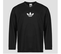 adidas T-shirts a maniche lunghe adidas Originals Adicolor Mesh Long Sleeve in Nero EU S