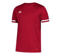 adidas Team 19, Maglia Bambino, Power Red/White, Girocollo a coste 140