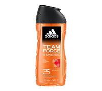 adidas, Team Force Gel Doccia Bagnoschiuma 3 in 1 per Corpo, Capelli e Viso, Formula Vegana, 250ml