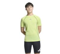 Adidas Tech Apparel Climacool Short Sleeve Shirt Giallo 13-14 Years Bambini