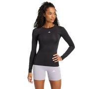 Adidas Techfit Long Sleeve Training Top Donna - Magliette Nero - Taglia S (34-36) - Poly Mesh Black S (34-36)
