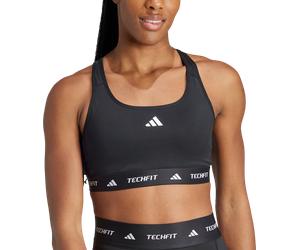 adidas TechFit medium support Top e Reggiseni XS Nero