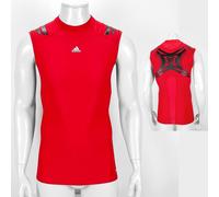 Adidas Techfit PowerWeb Canotta Uomo Compressione Rosso S-L-XL W64162