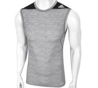 Adidas Techfit Tank Top Bambini Sport Compressione Maglia Intimo Ragazzi Grigio