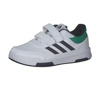 adidas Tensaur Hook And Loop Shoes, Sneaker Unisex - Bambini e ragazzi, White Legend Ink Court Green, 32 EU