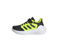 adidas TENSAUR Run 3.0 Shoes Children, Scarpe da Corsa, Core Black/Core Black/Lucid Lemon, 28 EU