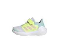 adidas TENSAUR Run 3.0 Shoes Children, Scarpe da Corsa Unisex-Bambini, Cloud White/Clear Pink/Hi-RES Yellow, 32 EU