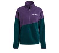 adidas Donna Terrex Multi Climawarm Fleece Anorak, Aurora Plum/Aurora Ivy/Semi Flash Aqua, XL