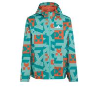 ADIDAS TERREX Giacca funzionale 'Adidas x Minecraft' turchese / blu ciano / arancione scuro Bambini - Bimbo - Ragazzo (taglie 140-176) - Abbigliamento - Outdoor - Indumenti impermeabili ADIDAS TERREX 