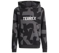 adidas Terrex - Kid's MT AOP Logo - Felpa con cappuccio 176 nero/grigio