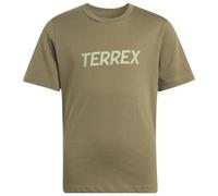 adidas Terrex - Kid's MT Logo Tee - T-shirt 116 beige/olivia