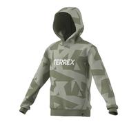 adidas Terrex Kids Multi Printed Logo Hoodie Felpa con Cappuccio Unisex - Bambini e Ragazzi (Pacco da 1)