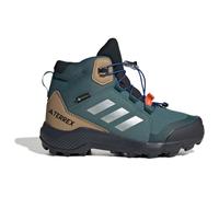 Adidas Unisex - Bambini e Ragazzi Terrex Mid Gore-Tex Hiking Shoes Kids, Preloved Teal/Silver Metallic/Semi Lucid Blue, 35 EU