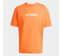 adidas Uomo Terrex Classic Logo T-Shirt, Semi Impact Orange, M
