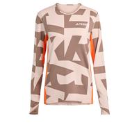ADIDAS TERREX Maglia funzionale 'Multi Synthetic Base Layer' marrone / arancione / rosé / bianco Donna ADIDAS TERREX SxTaglie normali