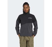 ADIDAS TERREX Felpa sportiva grigio scuro / nero / bianco, Taglia XXXS-XXS