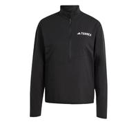 adidas Terrex - Multi Climacool - T-shirt a maniche lunghe nera con zip corta-Nero XS