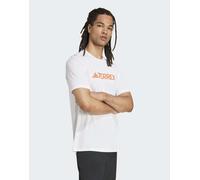 adidas Terrex - Multi Climacool - T-shirt tecnica bianca con logo-Bianco S