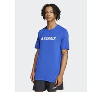 adidas Terrex - Multi Climacool - T-shirt tecnica color blu semi lucido con logo L