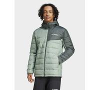 adidas Terrex - Multi - Giacca leggera imbottita con cappuccio verde argento / edera leggenda 3XL