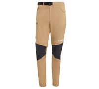 adidas Performance - Terrex Utilitas - Pantaloni da hiking color cartone con zip-Marrone S