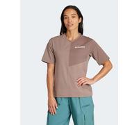 adidas Donna Terrex Multi Climacool T-Shirt, Trace Brown/Earth Strata, S