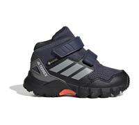 adidas Terrex Skychaser Mid Gore-Tex Hiking Shoes Kids, Scarpe da Trekking Unisex-Bimbi 0-24, Shadow Navy/Grey Three/Semi Impact Orange, 23.5 EU