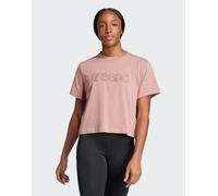 adidas - Terrex - T-shirt color argilla caldo con grafica-Marrone L