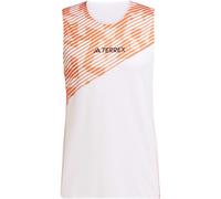 ADIDAS Terrex Techrock Pro Tank Top - Uomo - Bianco / Arancione - Taglia XL- modello 2025