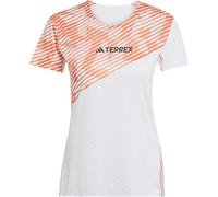 ADIDAS Terrex Techrock Pro Tee W - Donna - Arancione / Bianco - Taglia S- modello 2025