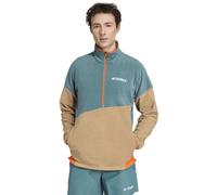 adidas Terrex Terrex Multi Climawarm Fleece Anorak M - felpa in pile - uomo Blue/Light Brown XL