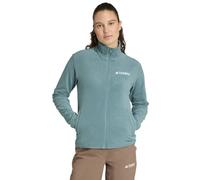 adidas Terrex Terrex Multi Essentials Full Zip W - felpa in pile - donna L Light Blue woman Recycled Polyester,Recycled Materials