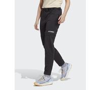 adidas - Terrex Utilitas - Pantaloni da trekking neri con zip-Nero 40