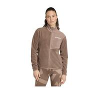 adidas Terrex W MT Fleece - felpa in pile - donna Brown L