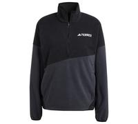 Adidas Felpa sportiva Terrex Multi Climawarm mezza zip grigio scuro/nero/bianco XS-S